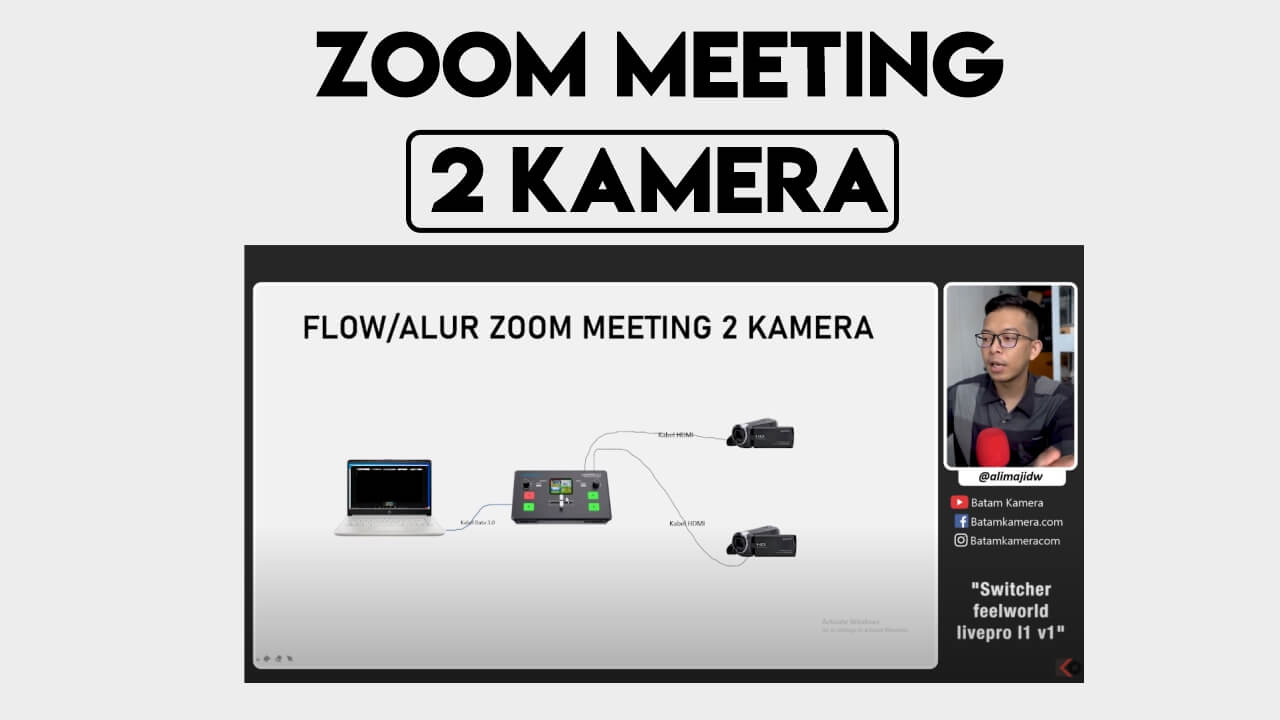 Tutorial Menggunakan Switcher Feelworld Livepro L1 Untuk Streaming Zoom